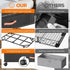 Wheels,2-Pack Under Bed Storage with Under Bed Storage Containers with Clear Lids,XXL Large Under the Bed Storage