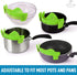 Adjustable Silicone Strainer for Pots, Pans & Bowls, Heat-Resistant by Zulay Kitchen
