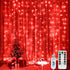 SUNNEST LED Curtain Lights Christmas, 300 LEDs 9.8FT x 9.8FT USB Curtain