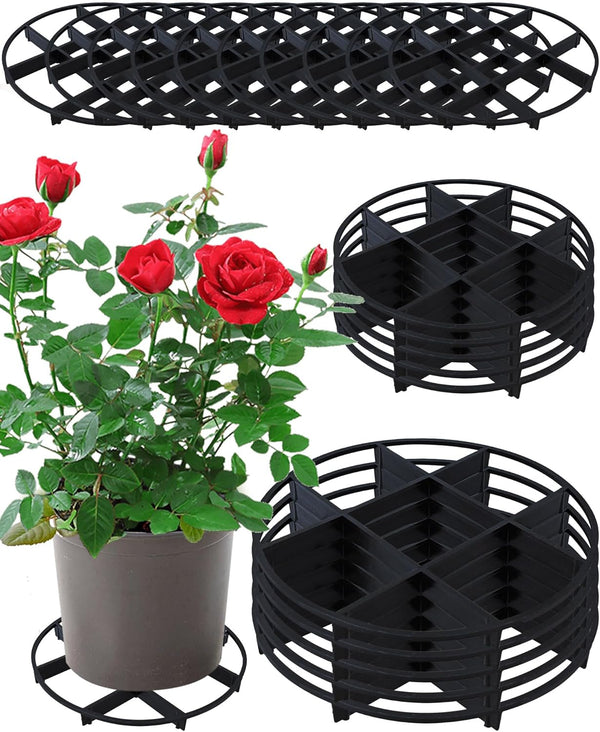 ISYOKE 21 Pack Plastic Plant Saucer Stand, 5 7 8 Inch Flower Pot