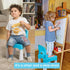 2-4, 9.3" burgkidz Toddler Chair for Kids Ages Plastic Kids Chair with Seat Height, Lightweight & Durable, Easy-Clean
