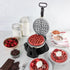 DASH Flip Belgian Waffle Maker with Ceramic Coating for 1" Thick Waffles – Cream