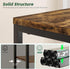 3 Simple Trending Side Table, End Table Night Stand, Tiers Shelf for Living Room, Rustic Brown