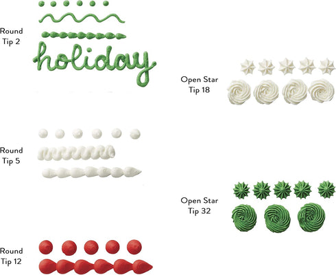 Non-Food Items Cookie Decorating RED/Green, 1 EA 409-0-0011