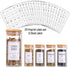 24 400 Set 4 OZ Churboro Glass Spice Jars with Bamboo Airtight Lids, Spice Labels, Funnel and Chalk Marker Spice