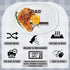 R HORSE Dad Grill Platter Gift, White Oval Serving Tray for BBQ, Salads, Desserts, Charcuterie, Birthday Christmas Gift