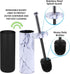 Deep & Sturdy Toilet Bowl Brush with Holder - Durable Scrubbing - Toilet Cleaners - Household Essentials - Silicone Brush - Bathroom Cleaner - Cleaning Supplies - Household Supplies, White