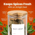 Bloomondo Pack (12x 6oz 112 48 Empty Spice Jars with Label Bamboo Lid Glass Jar). Small Spice Storage Bottles