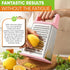 Spring Chef Professional XL Parmesan Cheese Grater with Handle, 4 Sided Box Grater for Kitchen (Pink Lemonade)