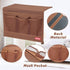 HAKACC Bedside Organizer with Hanging Pocket, Remote Holder for Bed Accessories, Brown