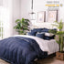 Elegant Life Home 100% Cotton Washed Pillow Case, Soft Denim Standard Pillow Sham, 20'' x 26'', Dark Blue