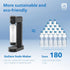 ADD4901BKOQ/37, 1L 60L CO2 Philips Sparkling Water Maker Plastic Soda Streaming Machine with Quick Twist Bottle, BPA