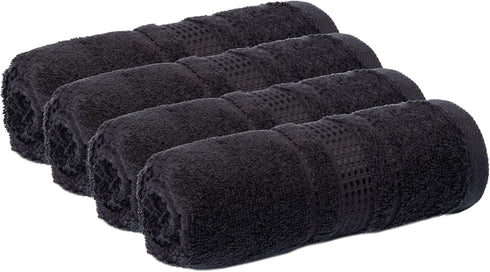 4 Set, 100% 12 12 Melissa Linen, Piece Washcloths Turkish Cotton Towels for Body and Face Towels, in x in, Absorbent