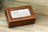 Cottage Garden Treasured Memories Love Feather Wood Finish Petite Rose Jewelry Music Box Plays Amazing Grace