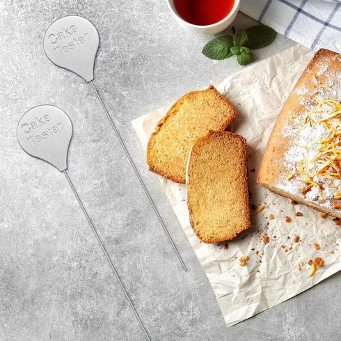 Cake Tester for Baking, 4 Packs Reusable Cake Testing Sticks, 7.9 in Stainless Steel Skewers