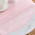 40 Inch 26" Round Valentines Tablecloth Pink Jacquard Small Table Cloths Up to Dia Tables Waterproof Washable Soft