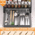 4 Countertop, DTUQYX Spice Rack Organizer for Cabinet: Tier Adjustable Spice Rack Organization with Drawer, Depth Metal