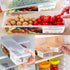 SILIVO Fruit Storage Containers for Fridge (3 Pack) - 1.5L Produce Saver Containers with Removable Drain Tray
