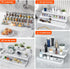 Expandable Spice Rack Organizer - 3 Tier Adjustable Cabinet Spice Organizer for Easy Visibility, White