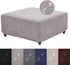 HFCNMY Ottoman Cover Square-Stretch Water Repellent Ottoman Cover -Thick Square Storage Foot Stool