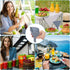 Collapsible Silicone Funnel for Filling Bottles, Fan-Shaped, Foldable, Food Grade, Gray