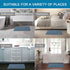 H.VERSAILTEX Non Slip Bath Mats for Bathroom, Luxury Chenille Striped Absorbent Non Skid Fluffy Soft Washable Rugs