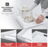 KHUBVIX 1510" Countertop White Tray with Cut Handles - Spill Proof Decorative Tray is an Ideal Organizer for Living