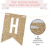 Pre-strung Happy Birthday Banner, Gold Glitter Birthday Party Banner, No DIY, 6 ft Strands