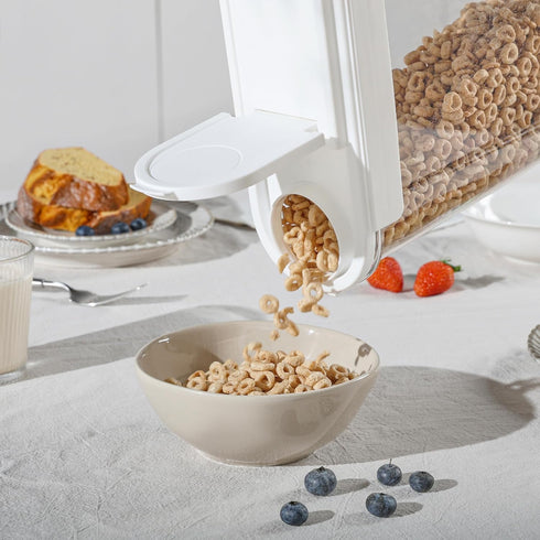 Set, 3 (135.2oz/4L) Vtopmart Cereal Containers PCS Airtight Food Storage Container with Flip-Top Lids, Plastic