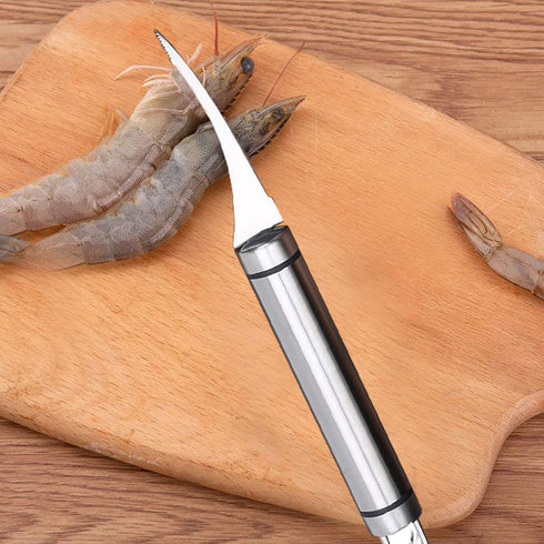 Stainless Steel Shrimp Deveiner Tool and Peeler, Kitchen Cleaner for Seafood