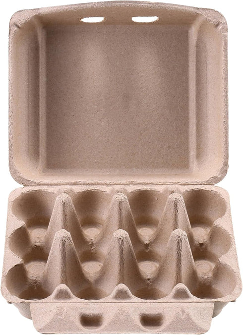 LayHyand 30 Pack, Dozen 3x4 12 Count Vintage Egg Cartons Blank Natural Paper Pulp Square Egg Cartons Eggs, Classical