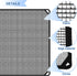 E&K 36"x36" Outdoor AC Unit Cover, Compressor Mesh Top Cover with Bungee Cords for Leaf Dust Protection