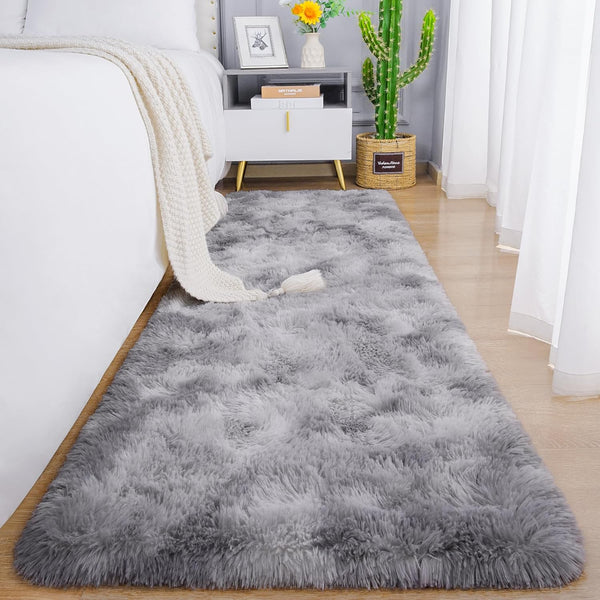 Chicrug Cute Fluffy Area Rug for Girls Bedroom, 2x6 Feet Fluffy Kids