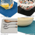Silicone Trivets for Hot Dishes, Set of 2 Black Heat Resistant Mats for Kitchen, Silicone Pot Holders for Pots & Pans