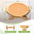 360 Couch Arm Tray Table, Bamboo Clip-on Couch Arm Tray with Phone Holder, Foldable Sofa Armrest Table for Eating