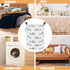 LANGYASHAN Canvas Fabric Storage Bin, Collapsible Organizer Basket for Laundry, Toy, Gift, Bedroom, Nursery (Full Love