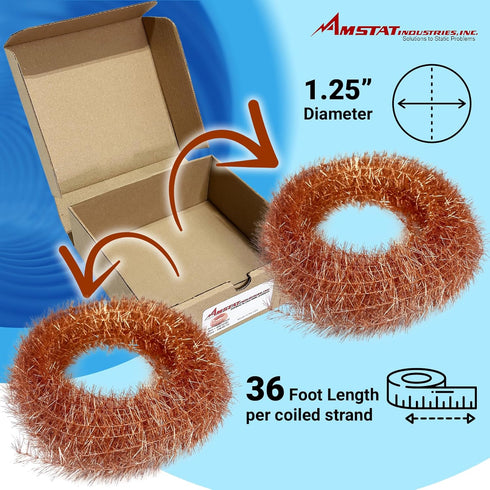 Premium Anti-Static Copper Tinsel for Efficient Static Elimination in Workspace Applications