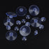 Whaline 30 Packs Suction Cup Plastic Sucker Pads - Clear, 3 Sizes, 45 mm, 30 mm, 20 mm