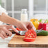 TUO Cheese Knife, Tomato Knife 5.5" - Serrated Blade, High Carbon German Steel, Multi-Use Non Stick Design, Pakkawood
