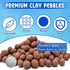 10LBS ZeeDix Lightweight Expanded Clay Pebbles - pH-Balanced Hydroponic Growing Media for Aquaponics & Indoor Plants