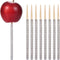 Quotidian Silver Glitter Rhinestone Bamboo Bling Sticks, 6" (15cm) Pack of 24 for Candy Apple Cake Pops