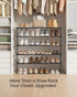 5-Tier 20-25 11.8 36.2 35.4 Inches, ULSA305BH01 SONGMICS Shoe Rack, Shoe Organizer, Metal Storage Shelf, Upright