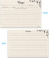 Spacious Recipe Cards 4x6” - 50 count, Double Sided. Thick Card Stock. Perfect for Recipe Box & Recipe Binder. Minimal Floral Kraft-Like Design by Neatz