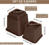 Utopia Bedding Adjustable Bed Furniture Risers - Elevation Heights 3, 5 or 8 Inch Heavy Duty Risers (Set of 8, Brown)
