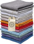 Living Fashions Washcloths, 12 Pack, 100% Extra Soft Ring Spun Cotton Wash