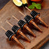 Liquor Bottle Pourers - 8 Pack Stainless Steel Classic Pourers with Clean Brush, Rustproof Metal Tubes for Bars