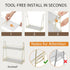 Countertop, 2 Counter 10S Countertop Edergoo Bathroom Organizer Tier Bathroom Organizer Tool-Free Assembly, Acrylic