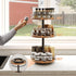 3-Tier Countertop, BF09TL01 HOOBRO Lazy Susan Organizer, Rotating Spice Rack, Turntable Spice Rack, Vertical Storage