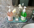 Simple Style Ceramic Sink Tray - Blue Bathroom and Kitchen Cosmetics Dish, Candle and Perfume Tray