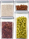 EE Airtight Food Storage Containers Set, Stackable BPA-Free for Kitchen Pantry Organization, Ideal for Cereal, Snacks,